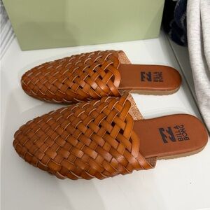 Billabong Tan Woven Slip-On Loafers